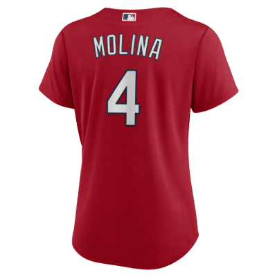 MLB St. Louis Cardinals (Yadier Molina) Women's Replica Baseball Jersey.