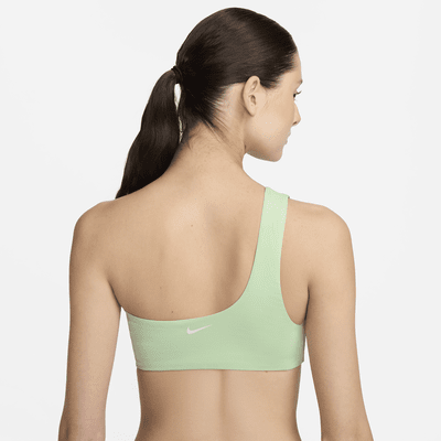 Top de bikini asimétrico para mujer Nike Swim Essential