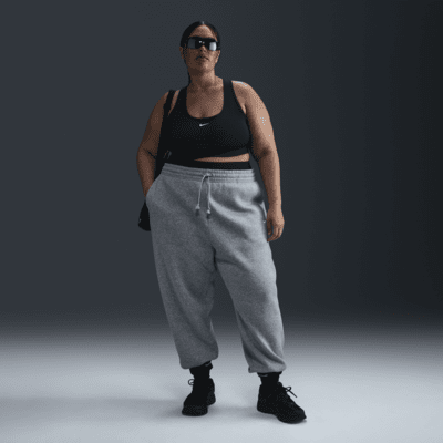 Överdimensionerade sweatpants med hög midja Nike Sportswear Phoenix Fleece för kvinnor (Plus Size)