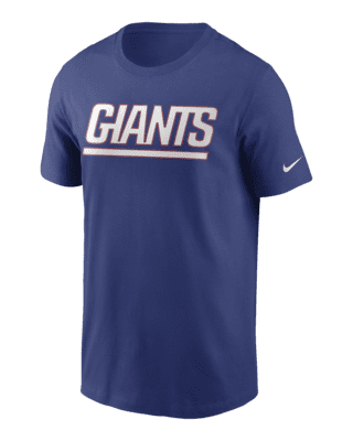 NEW YORK GIANTS NFL TEAM APPAREL 100% COTTON T SHIRT MEN'S M L XL 2X  NWT BLUE