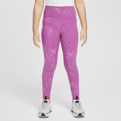 Leggings Dri-FIT de tiro alto para niña talla grande Nike One