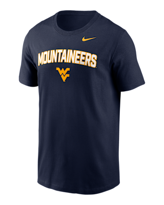 Мужская футболка West Virginia Primetime Arch Stack Nike College