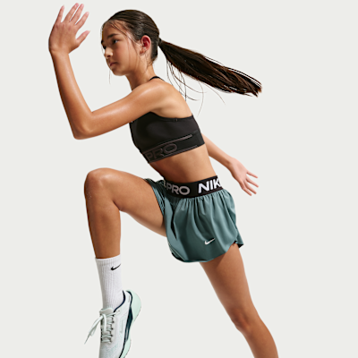 Nike Pro Older Kids' (Girls') Dri-FIT 2-in-1 Shorts