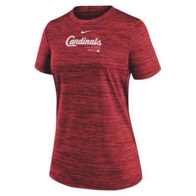 St. Louis Cardinals Authentic Collection Practice Velocity Women's Nike Dri-FIT MLB T-Shirt