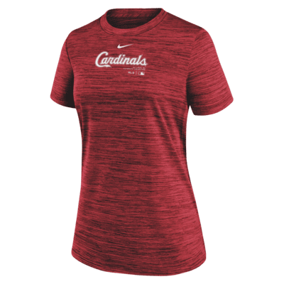 Женская футболка St. Louis Cardinals Authentic Collection Practice Velocity