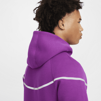 Veste à zip en tissu Fleece à motifs réfléchissants Nike Tech Windrunner pour homme