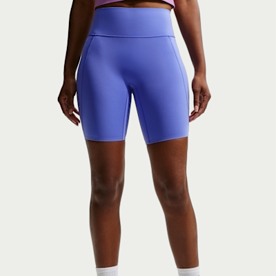 Nike Universa Women's High-Waisted 8" Biker Shorts with No Front Seam