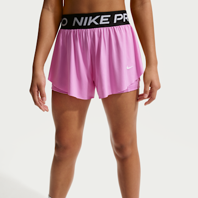 Nike Pro Older Kids' (Girls') Dri-FIT 2-in-1 Shorts