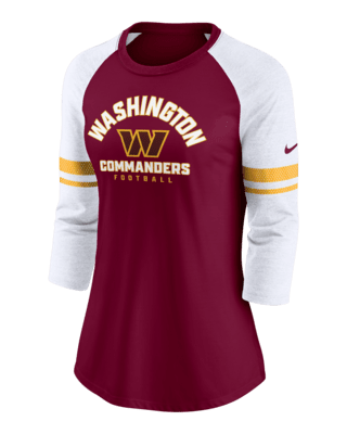 Nike Women's Washington Commanders Rewind Team Stacked White T-Shirt