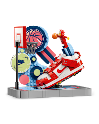 Nike Dunk Trickshot x LEGO® Set Building Kit with Exclusive Minifigure