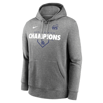 Los Angeles Dodgers 2024 World Series Champions Lockup Club Men's Nike MLB Pullover Hoodie