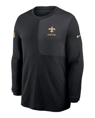 Мужские  New Orleans Saints Sideline Coach Nike Dri-FIT NFL Long-Sleeve Top