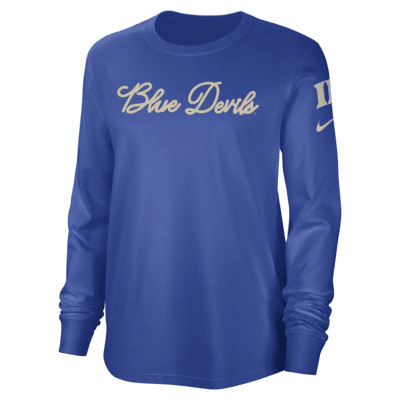 Duke Women's Nike College Crew-Neck Long-Sleeve Top. Nike.com