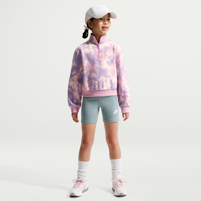 Nike Sportswear Club Fleece Big Kids' (Girls') Long-Sleeve Half-Zip Top