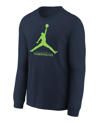 Подростковая футболка Minnesota Timberwolves Essential Big Kids' Jordan NBA Long-Sleeve