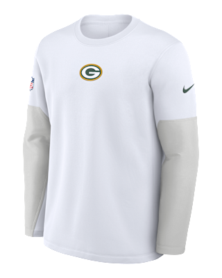 Мужская футболка Green Bay Packers Scripted To Win Sideline Coach Nike Therma-FIT NFL Long-Sleeve