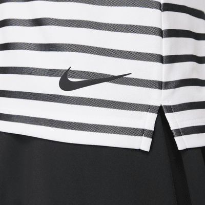 Nike Dri-FIT Victory Women's Striped Sleeveless Golf Polo. Nike VN