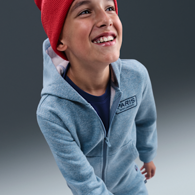 Paris Saint-Germain Club Big Kids' (Boys') Nike Soccer Full-Zip Hoodie