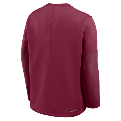 Playera de manga larga universitaria Nike Therma-FIT para hombre Florida State Sideline Coach