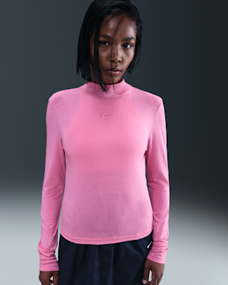 Женская футболка Nike Sportswear Chill Knit Slim Long-Sleeve Mock-Neck