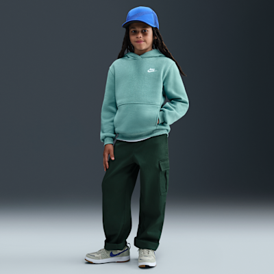 Sudadera con gorro sin cierre para niños talla grande Nike Sportswear Club Fleece
