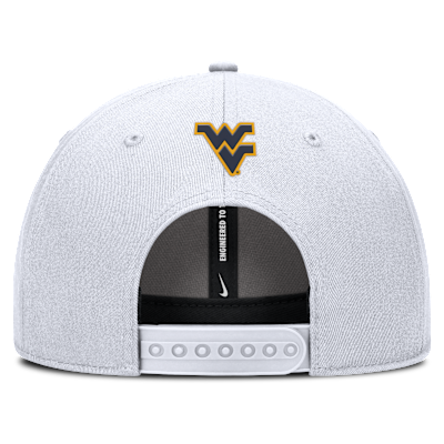 West Virginia Sideline Rise Practice Men's Nike College Adjustable Hat
