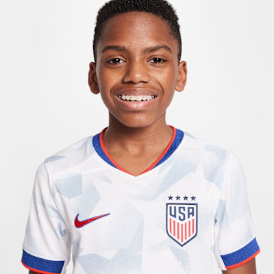 USWNT 2025 Stadium Home (Women's Team) Big Kids' Nike Dri-FIT Soccer Replica Jersey