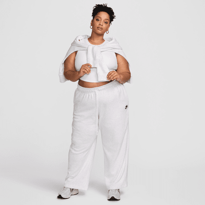 Nike Sportswear Club Fleece Women's Mid-Rise Wide-Leg Sweatpants (Plus Size)