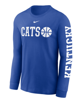 Мужская футболка Kentucky Wildcats Basketball Icon Nike College Long-Sleeve для баскетбола