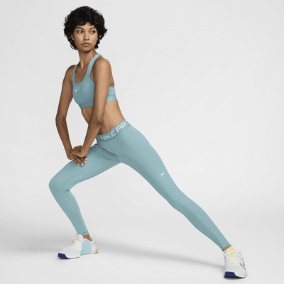 Leggings a vita media con inserti in mesh Nike Pro – Donna