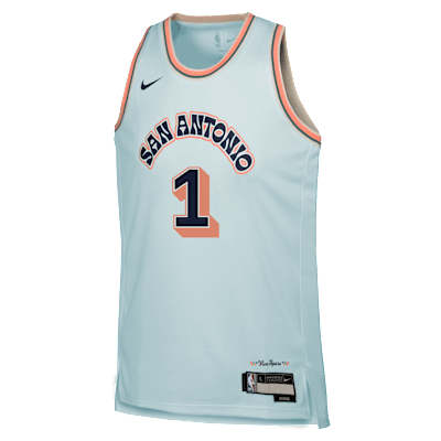 Jersey Nike Dri-FIT Swingman de la NBA para niños talla grande Victor Wembanyama San Antonio Spurs 2024/25 City Edition