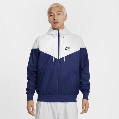 เสื้อแจ็คเก็ตมีซับในผู้ชายแบบทอ Nike Windrunner