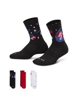 Детские носки Nike Dri-FIT Little Kids' Boxy Crew Socks (3 Pairs)