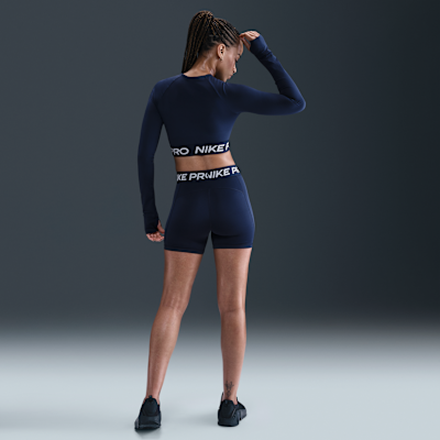 Nike Pro Women's Dri-FIT Cropped Long-Sleeve Top