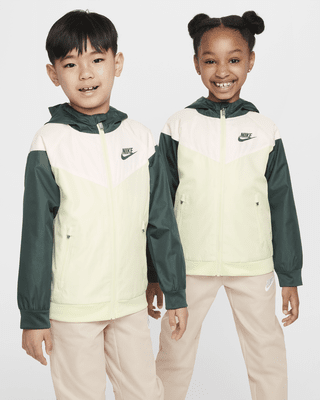 Детская куртка Nike Sportswear Windrunner Little Kids' Full-Zip для бега