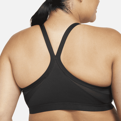 Womens Stylish Comfy Sports Bra Wireless Mesh Racerback Removable Padded Workout Underwear in Nylon of Plus Size 