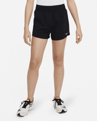 Подростковые шорты Nike One Big Kids' (Girls') Dri-FIT High-Waisted Woven Training Shorts для тренировок