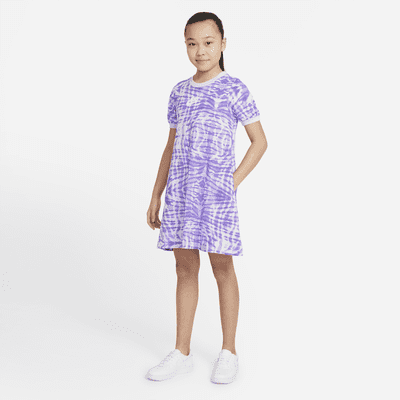 Nike Sportswear Big Kids' (Girls') Printed Short-Sleeve Dress