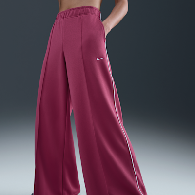 Nike Sportswear Women's Mid-Rise Wide-Leg Track Pants