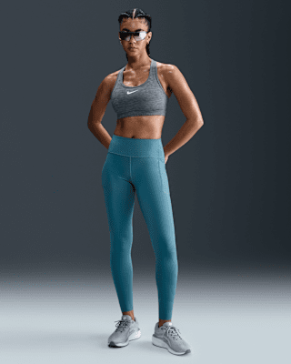 Женские тайтсы Nike Swift High-Waisted 7/8 Leggings with Pockets для бега