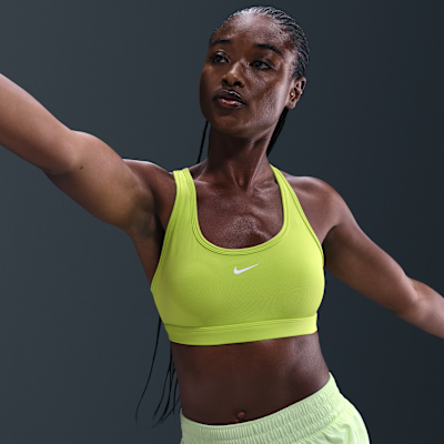 Nike Swoosh Light Support párnázás nélküli női sportmelltartó