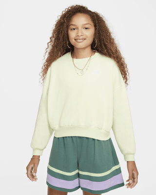 Детский свитшот Nike Sportswear Club Fleece Girls' Boxy Crew-Neck