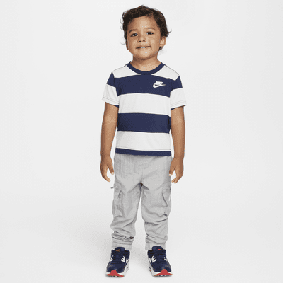 Playera de rugby a rayas para niño pequeño Nike