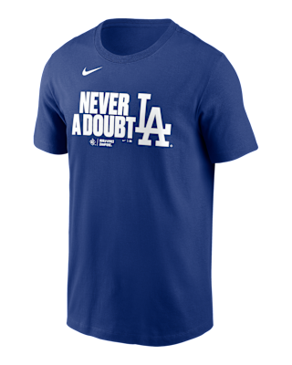 Мужская футболка Los Angeles Dodgers 2025 World Series Champions Batting Clean Up Lockup Logo Nike MLB