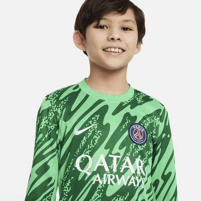 Maglia da calcio replica Nike Dri-FIT Paris Saint-Germain 2024 Stadium per ragazzo/a – Goalkeeper