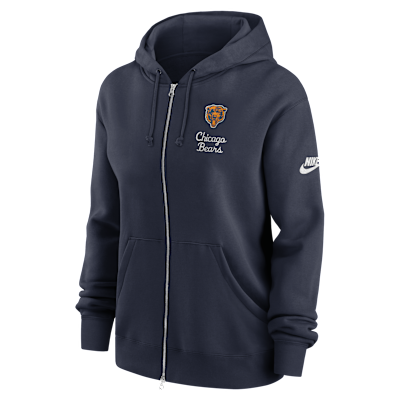 Chicago Bears Phoenix Rewind Women's Nike NFL Full-Zip Hoodie