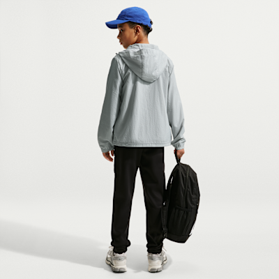 Vevd Nike Sportswear City Utility-jakke med hel glidelås til store barn