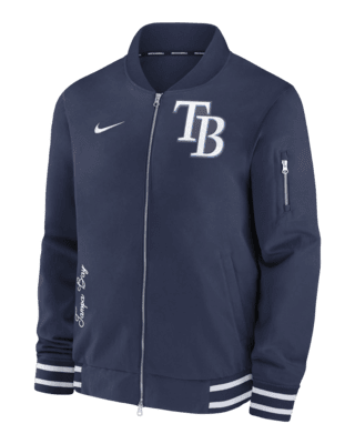 Мужская куртка Tampa Bay Rays Authentic Collection Nike MLB Full-Zip Bomber