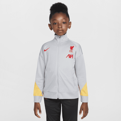 Stickad fotbollstracksuit Liverpool FC Strike Third Nike Dri-FIT för barn