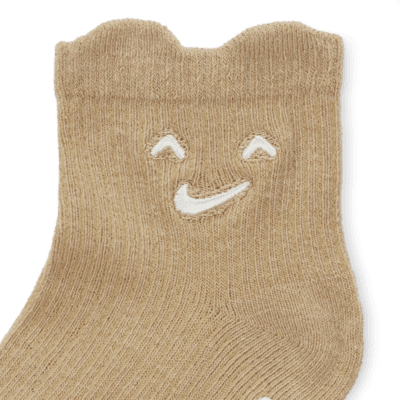 Nike Cozy Comfort Baby (0-6M) Ribbed Gripper Socks (3 Pairs)